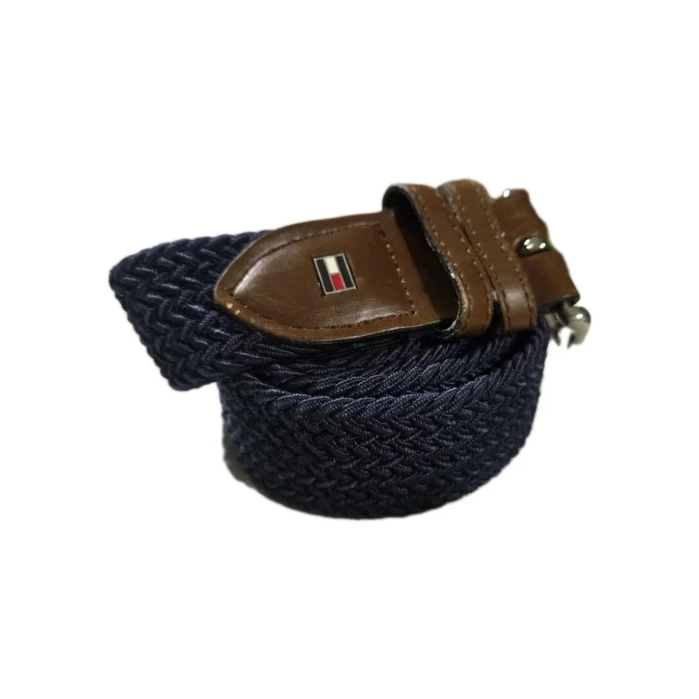 Tommy Hilfiger Blue Woven Belt MEDIUM 34